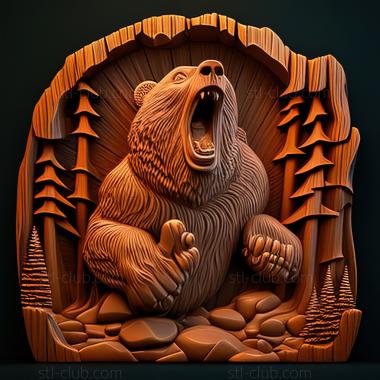 3D model The Beartic Mountain Feud Nyagotiator Nyarth Break Thro (STL)